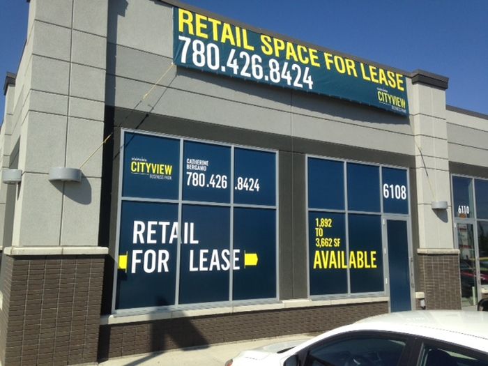 For Lease Sign Edmonton